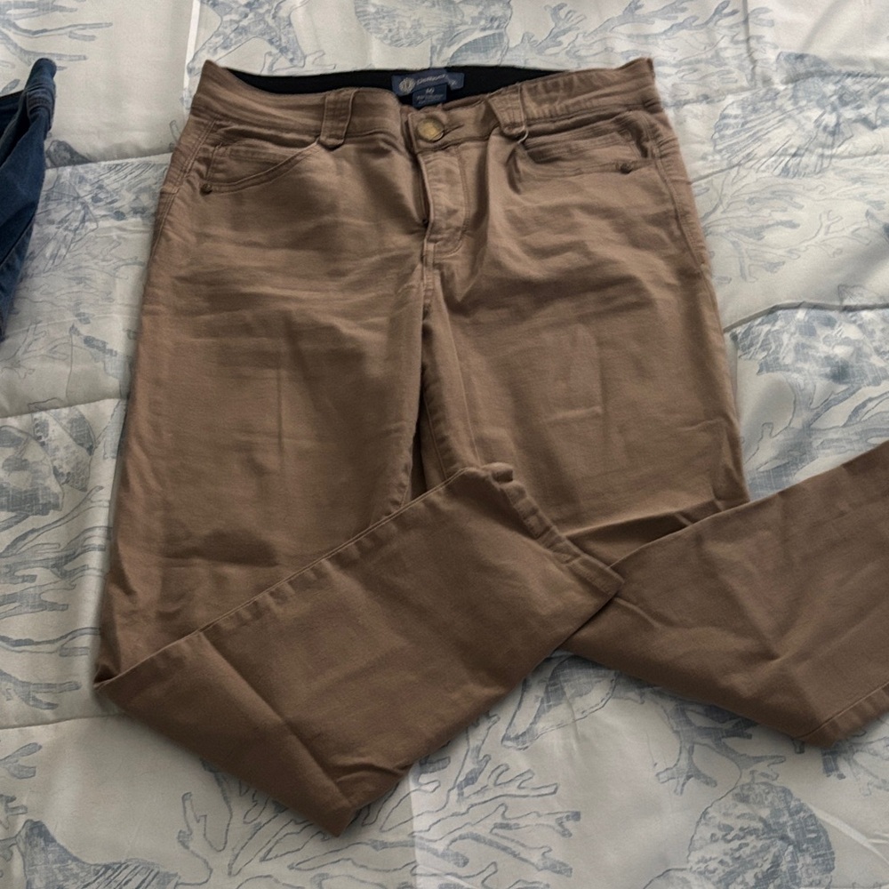 Democracy Tan Straight Leg Jeans